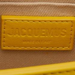 Jacquemus Yellow Leather Le Chiquito Top Handle Bag