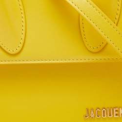 Jacquemus Yellow Leather Le Chiquito Top Handle Bag