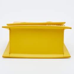 Jacquemus Yellow Leather Le Chiquito Top Handle Bag