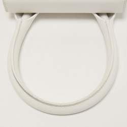 مملوكة مسبقًا Jacquemus White Leather Le Chiquito Top Handle Bag