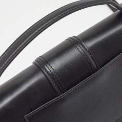 Jacquemus Black Leather Le Bambino Top Handle Bag