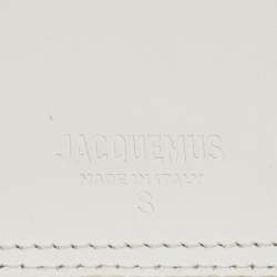 Pre Owned Jacquemus White Leather La Ceinture Carree Belt Bag