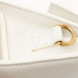 مملوكة مسبقًا Jacquemus White Leather Mini Le Chiquito Bag