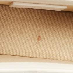 مملوكة مسبقًا Jacquemus White Leather Mini Le Chiquito Bag