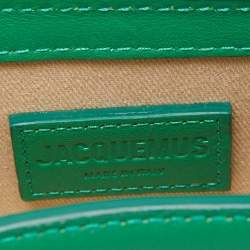 Pre Owned Jacquemus Green Leather Le Chiquito Mini Bag