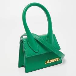 Pre Owned Jacquemus Green Leather Le Chiquito Mini Bag