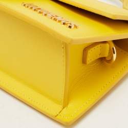 Jacquemus Yellow Leather Le Bambino Top Handle Bag