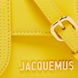 Jacquemus Yellow Leather Le Bambino Top Handle Bag
