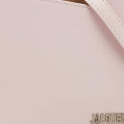 مملوكة مسبقًا Jacquemus Pink Leather Asymmetrical Shoulder Bag 