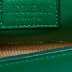 Jacquemus Green Leather Le Grand Bambino Top Handle Bag