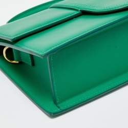 Jacquemus Green Leather Le Grand Bambino Top Handle Bag