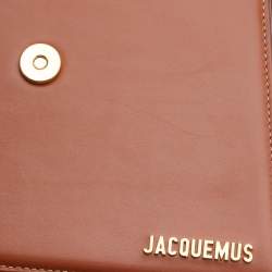 Pre Owned حقيبة جاكويموس غراند لو شيكيتو جلد وردي بيد علوية