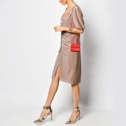 Jacquemus Matte Red Leather Mini Le Chiquito Top Handle Bag