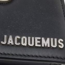 Pre Owned Jacquemus Black Leather Mini Le Chiquito Top Handle Bag