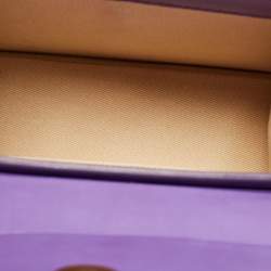 Pre Owned Jacquemus Purple Leather Le Chiquito Noeud Top Handle Bag