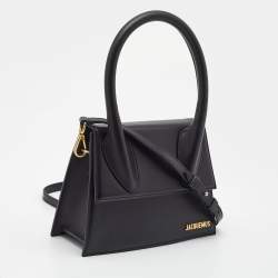 Pre Owned حقيبة جاكويموس غراند لو شيكيتو جلد وردي بيد علوية