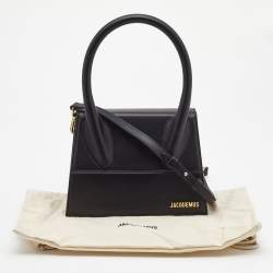 Pre Owned حقيبة جاكويموس غراند لو شيكيتو جلد وردي بيد علوية