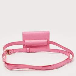 Pre Owned Jacquemus Pink Leather La Ceinture Bello Belt Bag