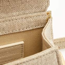 Pre Owned Jacquemus Beige Canvas Mini Le Chiquito Bag