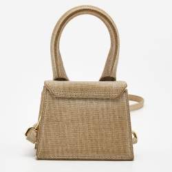 Pre Owned Jacquemus Beige Canvas Mini Le Chiquito Bag