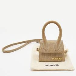 Pre Owned Jacquemus Beige Canvas Mini Le Chiquito Bag
