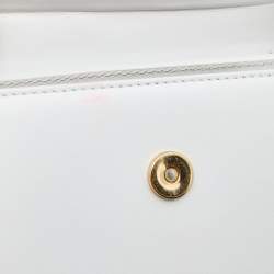 Pre Owned Jacquemus White Leather Le Grand Chiquito Top Handle Bag