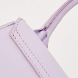 Jacquemus Lilac Leather Mini Le Chiquito Top Handle Bag