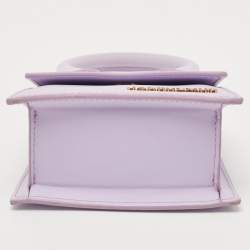 Jacquemus Lilac Leather Mini Le Chiquito Top Handle Bag