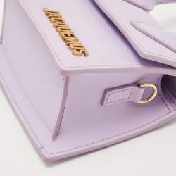 Jacquemus Lilac Leather Mini Le Chiquito Top Handle Bag