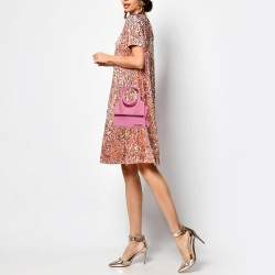 Jacquemus Pink Nubuck Leather Le Chiquito Noeud Top Handle Bag