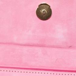 Jacquemus Pink Nubuck Leather Le Chiquito Noeud Top Handle Bag