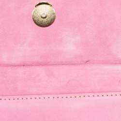 Jacquemus Pink Nubuck Leather Le Chiquito Noeud Top Handle Bag