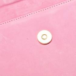 Jacquemus Pink Nubuck Leather Le Chiquito Noeud Top Handle Bag