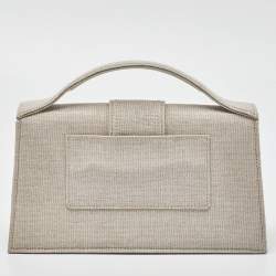 Jacquemus Beige Canvas Le Grand Bambino Top Handle Bag