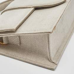 Jacquemus Beige Canvas Le Grand Bambino Top Handle Bag