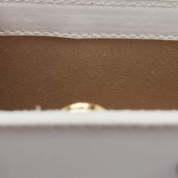 Jacquemus White Leather Le Chiquito Top Handle Bag