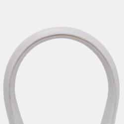 Jacquemus White Leather Le Chiquito Top Handle Bag
