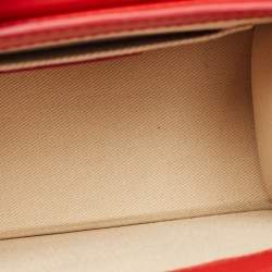 Jacquemus Red Leather Le Chiquito Noeud Top Handle Bag