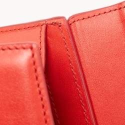 Jacquemus Red Leather Le Chiquito Noeud Top Handle Bag