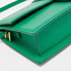 مملوكة مسبقًا Jacquemus Green Leather Le Bambino Long Shoulder Bag