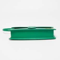 مملوكة مسبقًا Jacquemus Green Leather Le Bambino Long Shoulder Bag