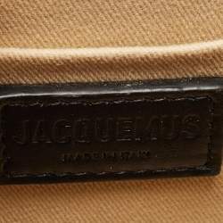 Jacquemus Black Leather Grand Le Chiquito Top Handle Bag