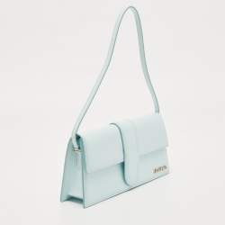 Jacquemus Light Blue Leather Le Bambino Long Shoulder Bag
