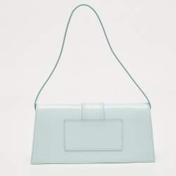 Jacquemus Light Blue Leather Le Bambino Long Shoulder Bag