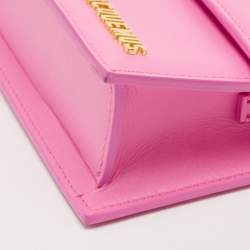 Jacquemus Pink Leather Le Bambino Long Shoulder Bag