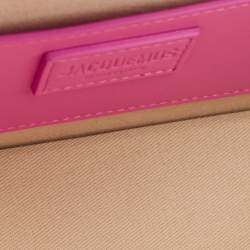 Jacquemus Pink Leather Le Bambino Long Shoulder Bag