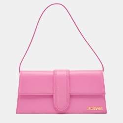 Jacquemus Pink Leather Le Bambino Long Shoulder Bag