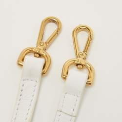 Pre Owned حقيبة جاكيموس لوتشيكيتو جلد بيضاء صغيرة