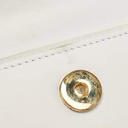 Pre Owned حقيبة جاكيموس لوتشيكيتو جلد بيضاء صغيرة