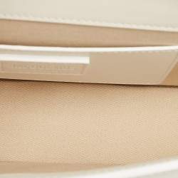 Pre Owned Jacquemus White Leather Le Bambino Long Shoulder Bag